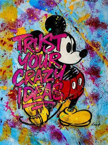 Gongas (XX-XXI) - Mickey Mouse - Trust Your Crazy Ideas - XL