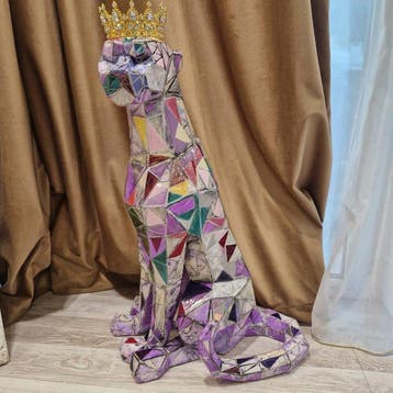 Dinu Corina - sculptuur, Prismatic Queen - 65 cm -
