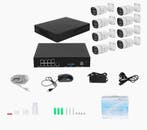 IP camerabewaking set met PoE 5MP met intelligente functies, Audio, Tv en Foto, Videobewaking, Verzenden, Nieuw