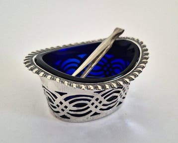 Samuel M. Levi - Zoutbakje - 1906 - .925 zilver, Antiek en Kunst, Antiek | Goud en Zilver