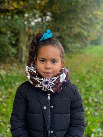 Warme Winter Colsjaal voor Kinderen met Afrikaanse print Uni, Ophalen of Verzenden, Nieuw