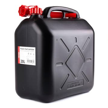Plastic Jerrycan - 20L - Zwart Rood - Inclusief flexibe..., Verzenden, Nieuw