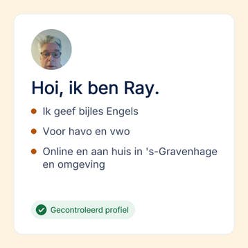 Engels bijles in 's-Gravenhage voor havo en vwo, Privéles, Bijles