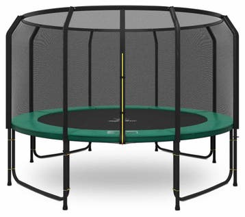 Magic Jump Fiber trampoline 427 cm Groen met veiligheidsnet, Ophalen of Verzenden, Nieuw