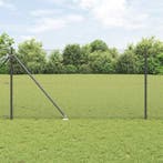 vidaXL Gecombineerd draadhek met spikes Staal Grijs Mesh, Verzenden, Nieuw, IJzer