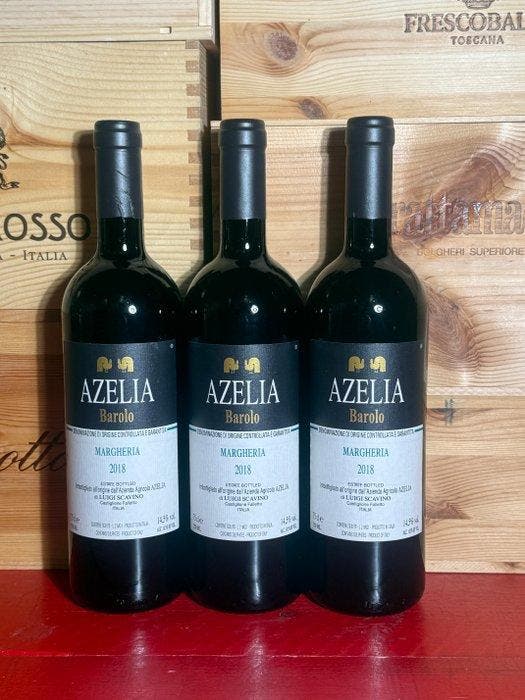 2018 Azelia Barolo Margheria - Barolo Barolo - 3 Fles (0,75, Verzamelen, Wijnen