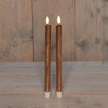 Ledkaars 3d flame candle koper annas collection d 2,5 h 23, Ophalen of Verzenden, Nieuw