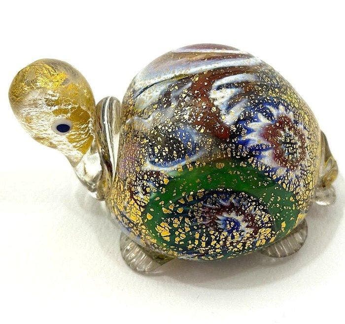 Tartaruga - Italia Anni 70 - sculptuur, . - 5 cm -, Antiek en Kunst, Antiek | Glas en Kristal