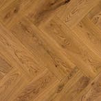 Floer Visgraat Parket Rustiek Eiken Gerookt Naturel Geolied, Ophalen of Verzenden, Nieuw, Overige kleuren, Parket