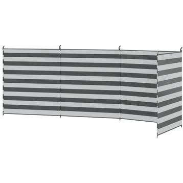 Windscherm Camping Zichtscherm Met 4 Stalen Stangen Draagtas, Tuin en Terras, Verzenden