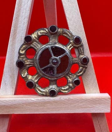 Laat-Romeins / Vroeg-Byzantijns Zilver Fibula - 42 mm