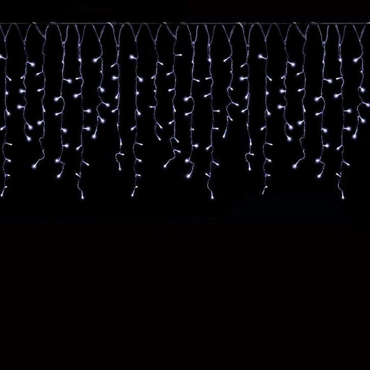 Led gordijn kerst - 5 meter - Koud wit - 200 leds, Diversen, Kerst, Ophalen of Verzenden
