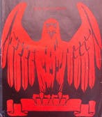 Adelaar in het rood op spotprent (lijst optie, Lithos), Antiek en Kunst, Verzenden