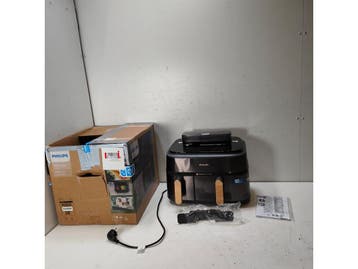 Philips 5000 series NA552/00 - Dubbele heteluchtfriteuse 9L, Verzenden, Zo goed als nieuw