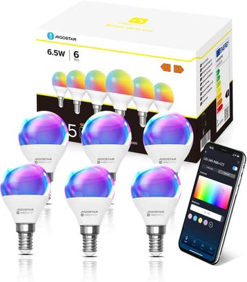 E14 LED lamp - Dimbaar - Smart lamp - 6,5W - 6 stuks - Aigos, Huis en Inrichting, Verzenden, Zo goed als nieuw