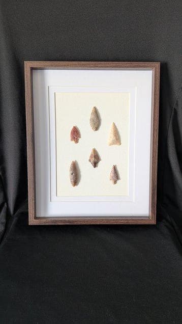 Neolithisch Vuursteen collectie van bifacet Neolithische, Verzamelen, Mineralen en Fossielen
