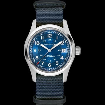 Hamilton - Hamilton Khaki Field Auto 38mm Blue Dial -, Nieuw