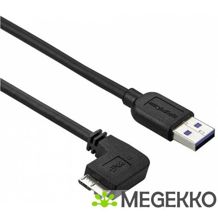 StarTech.com Slanke Micro USB 3.0 kabel haaks naar links 1m, Computers en Software, Overige Computers en Software, Nieuw, Verzenden