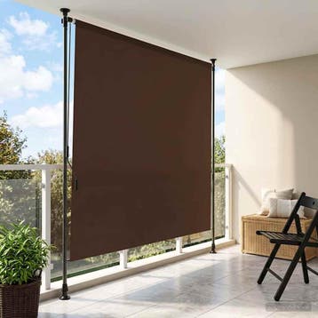 vidaXL Buiten Rolgordijn Bruin 150 x 270 cm, Verzenden, Nieuw