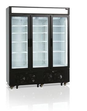 Stalen Displayvrieskast | Drie glazen deuren | 1252 L, Zakelijke goederen, Horeca | Keukenapparatuur, Verzenden