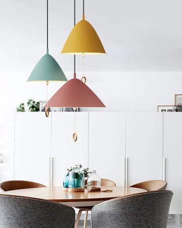Deense Macaron Hanglamp – Moderne Plafondlamp met Schakelaar, Verzenden, Nieuw