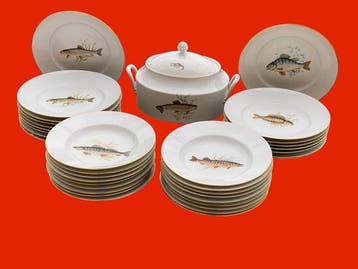 Richard Ginori - Tafelservies voor 12 (36) - Porselein -, Antiek en Kunst