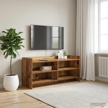vidaXL TV-kast 100 x 33 x 47 cm Oud hout Bewerkt hout, Minder dan 50 cm, Verzenden, Nieuw, Minder dan 100 cm