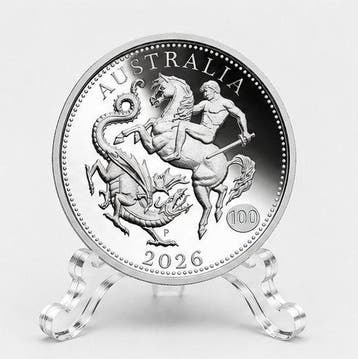 Australië. 1 Dollar 2026 – Sovereign – 7.777 g Silver Proof, Postzegels en Munten