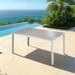 Aluminium tuintafel Bianca in hoogte verstelbare voetjes 150, Verzenden, Nieuw