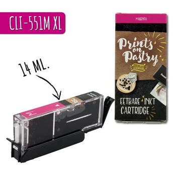 Eetbare Inkt Cartridge Rood XL (CLI-551M), Verzenden, Nieuw
