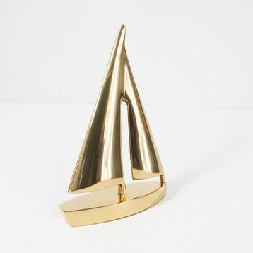 Maritieme objecten - Messing- zeilboot