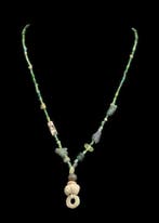 Oud-Romeins Groen Glas Kralenketting (Zonder minimumprijs)