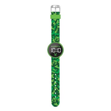 Accutime Minecraft horloge LED rond van €9,99 voor €6,99, Ophalen of Verzenden, Nieuw