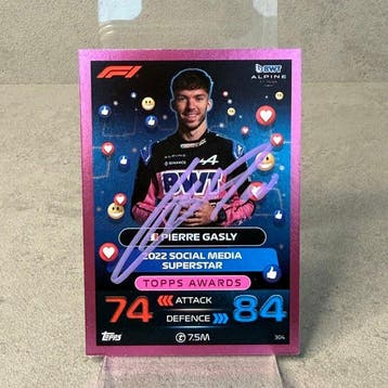 Alpine - Card 304 Topps Awards - Pink Parallel Edition -, Nieuw