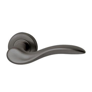 Deurkruk Asia op rozet - PVD gunmetal, Verzenden, Nieuw