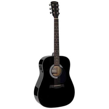 Nashville GSD-60-EBK Dreadnought Elektro Akoestische Gitaar, Ophalen of Verzenden, Nieuw