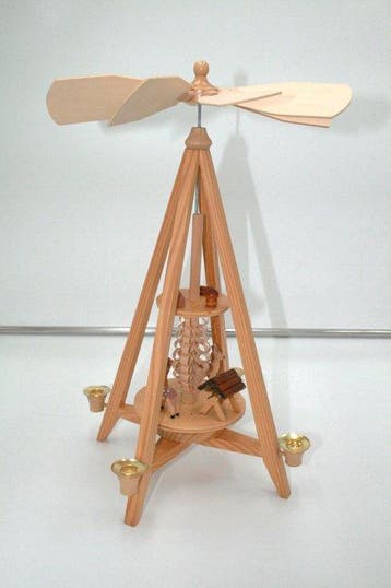 Kerstbeeldje - Hout - Originele Kerstpiramide, Nieuw