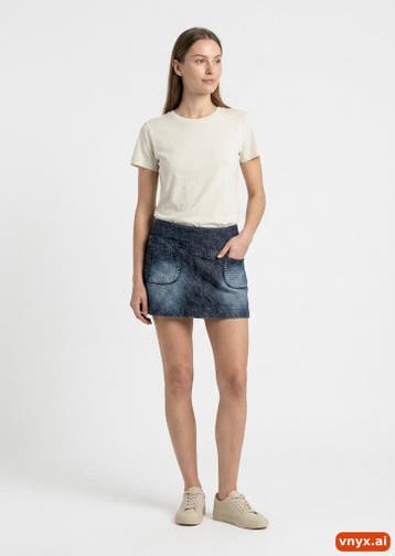 IL DOLCE Minirokken Dames maat W30 Blauw Vintage, Ophalen of Verzenden, Nieuw