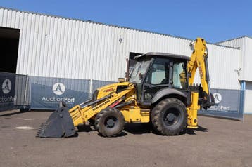 Veiling: Graaf-laadcombinatie New Holland B90B-SS Diesel 201, Ophalen, Graaflaadcombinatie