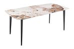 Eettafel MILANO 180cm wit Pandora keramiek zwart metalen, Huis en Inrichting, Tafels | Eettafels, Ophalen of Verzenden, Nieuw
