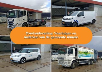 Overheidsveiling: Voertuigen van de gemeente Almere