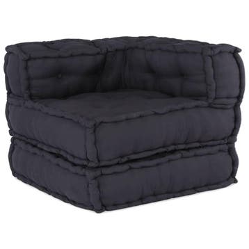 Poef Antraciet Stof 70x70cm | Tweedekansje | OP=OP, Ophalen of Verzenden, Zo goed als nieuw, 50 tot 75 cm, Vierkant