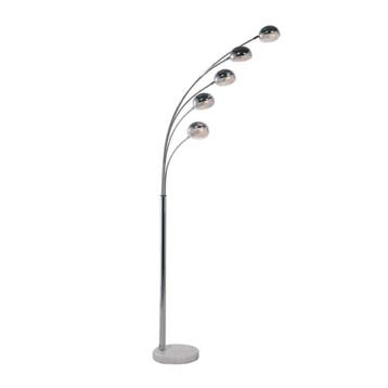 *WOONWINKEL* Kare Design Five Fingers Vloerlamp Chroom, Huis en Inrichting, Lampen | Vloerlampen, Verzenden, Nieuw