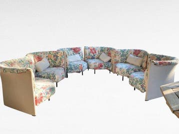 Cassina - Piero De Martini - Fauteuil (6) - sampan - Metaal,
