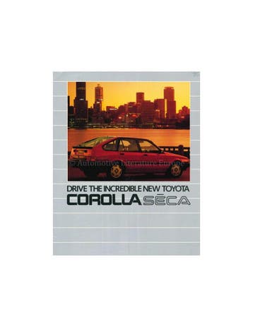 1985 TOYOTA COROLLA BROCHURE ENGELS, Nieuw, Toyota, Author