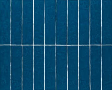Wandtegel Blauw 7,5x30cm (Muurtegels, Afbouwmaterialen), Doe-het-zelf en Verbouw, Nieuw, 20 tot 40 cm, 10 m² of meer, Wandtegels