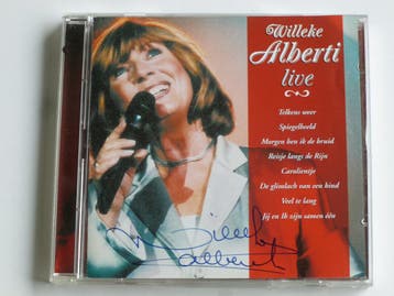 Willeke Alberti - Live (2 CD) met handtekening, Ophalen of Verzenden, Zo goed als nieuw