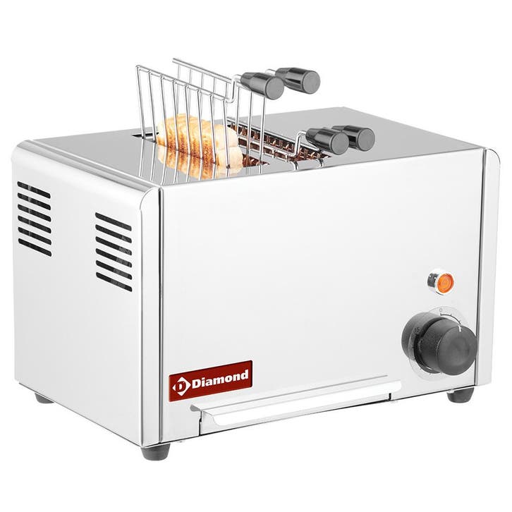 Elektrische Toaster (croque-monsieur), 2 Tangen - Roestvrij, Zakelijke goederen, Horeca | Keukenapparatuur, Nieuw in verpakking