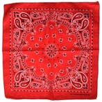 Fako Fashion - Boerenzakdoek Rood - Bandana Rood - Zakdoek, Verzenden, Nieuw