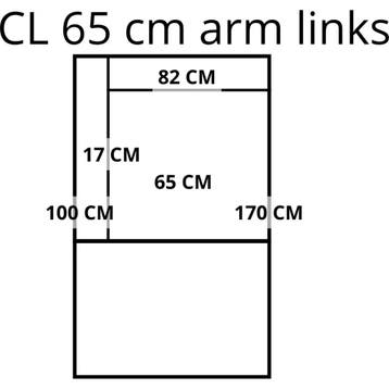 Leren elementenbank Match - cl 65 arm links, Industrieel, Modern, Scandinavisch, Nieuw, Leer, Ophalen of Verzenden
